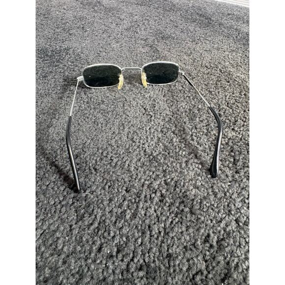 Vintage 1990\'s Slim Wire Frame Rectangular Sunglasses Matrix Sci-Fi Retro Unisex